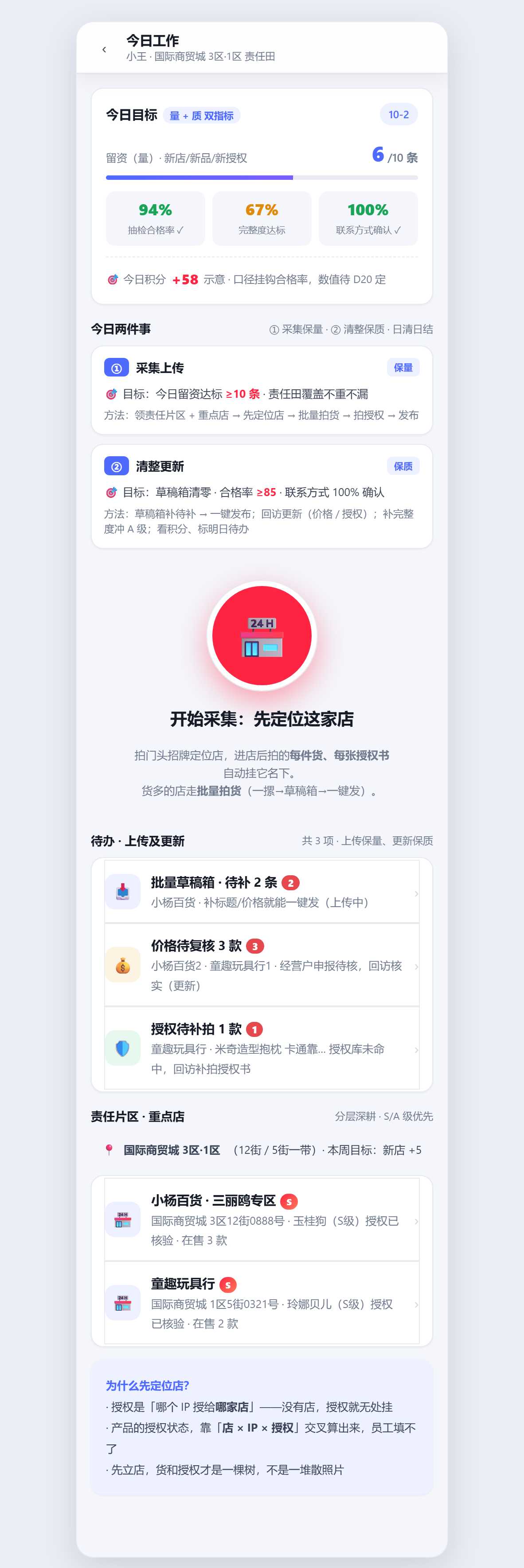 员工今日工作首页